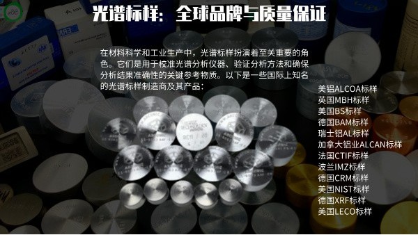 光譜標樣：全球品牌與質量保證